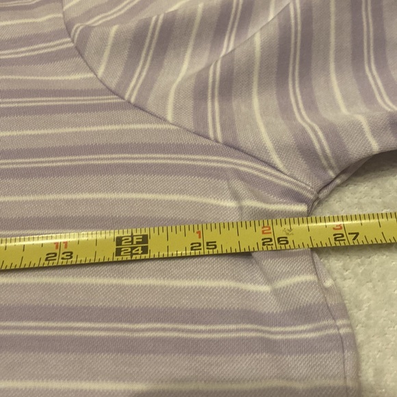 LANDS END Size XL TraditionL Fit 3 Button Polo Shirt Lavender - Picture 5 of 8